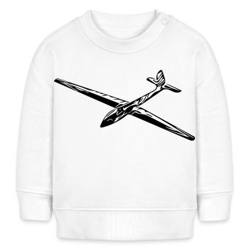 Segelflieger - Baby Organic Sweatshirt Baby Changer von Stanley/Stella - Weiß - Vorne