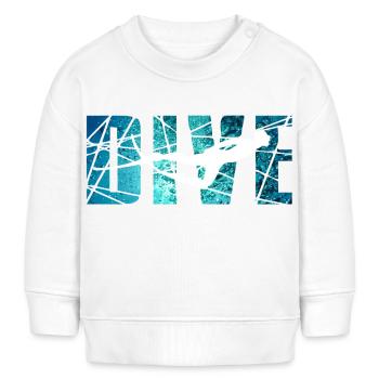 DIVE - Outdoor Riff Taucher - Baby Organic Sweatshirt Baby Changer von Stanley/Stella - Weiß - Vorne