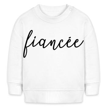 Verlobte passende Verlobung Hochzeit Flitterwochen - Baby Organic Sweatshirt Baby Changer von Stanley/Stella - Weiß - Vorne