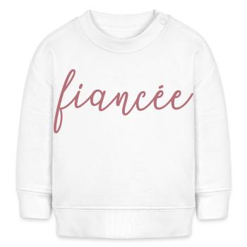 Fiancée Fiancée Fiançailles Mariage Lune de Miel - Sweat bébé bio Stanley/Stella - blanc - Devant
