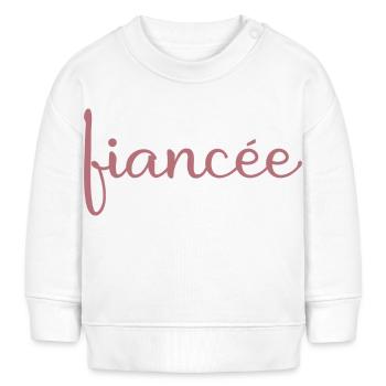 Verlobte Matching Verlobung Hochzeit Flitterwochen - Baby Organic Sweatshirt Baby Changer von Stanley/Stella - Weiß - Vorne