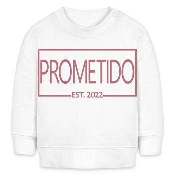 Prometido Est. 2022 Verlobter Verlobter Verlobungsbräutigam zu werden - Baby Organic Sweatshirt Baby Changer von Stanley/Stella - Weiß - Vorne