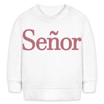 Señor Verlobungsbräutigam wird Hochzeitsfeier sein - Baby Organic Sweatshirt Baby Changer von Stanley/Stella - Weiß - Vorne