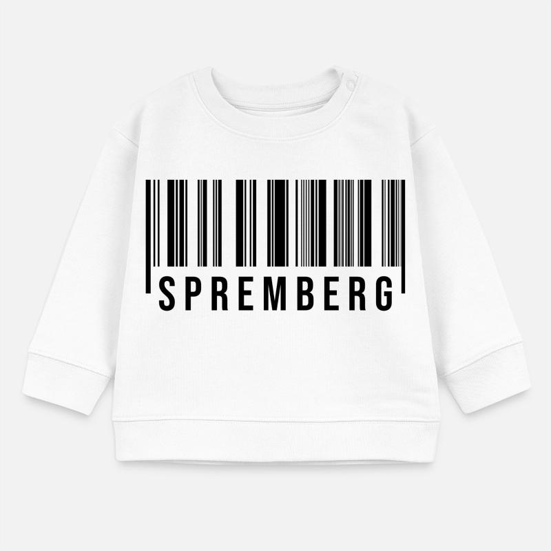 Spremberg Strichcode Baby Organic Sweatshirt Baby Changer von Stanley/Stella