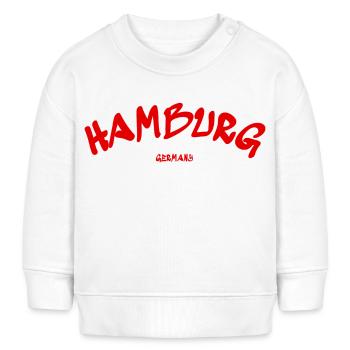 Hamburg - Hansestadt - Deutschland - Germany - Baby Organic Sweatshirt Baby Changer von Stanley/Stella - Weiß - Vorne