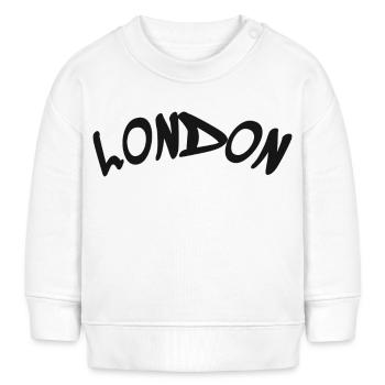 London - Great Britain - England - Baby Sweatshirt by Stanley/Stella - white - Front