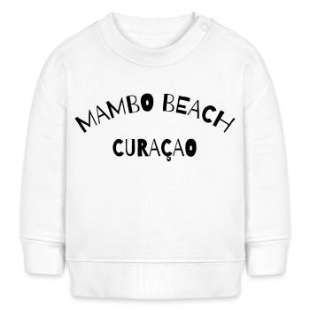 Mambo Beach - Curaçao - Caraïbes néerlandaises - Karibik - Sweat bébé bio Stanley/Stella - blanc - Devant