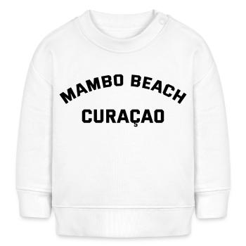 Mambo Beach - Curaçao - Caraïbes néerlandaises - Karibik - Sweat bébé bio Stanley/Stella - blanc - Devant