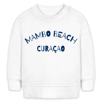 Mambo Beach - Curaçao - Caraïbes néerlandaises - Karibik - Sweat bébé bio Stanley/Stella - blanc - Devant