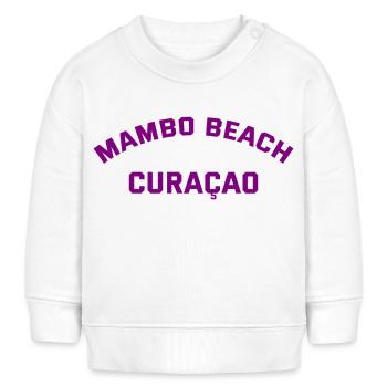 Mambo Beach - Curaçao - Caraïbes néerlandaises - Karibik - Sweat bébé bio Stanley/Stella - blanc - Devant