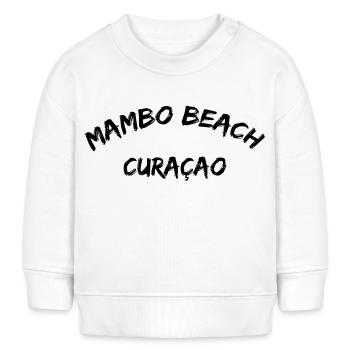 Mambo Beach - Curaçao - Caraïbes néerlandaises - Karibik - Sweat bébé bio Stanley/Stella - blanc - Devant