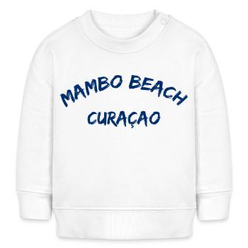 Mambo Beach - Curaçao - Caraïbes néerlandaises - Karibik - Sweat bébé bio Stanley/Stella - blanc - Devant