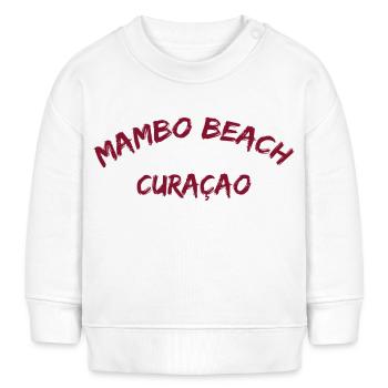 Mambo Beach - Curaçao - Caraïbes néerlandaises - Karibik - Sweat bébé bio Stanley/Stella - blanc - Devant
