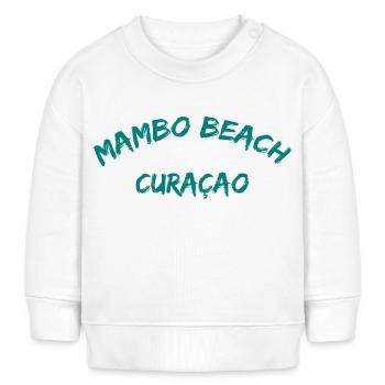 Mambo Beach - Curaçao - Caraïbes néerlandaises - Karibik - Sweat bébé bio Stanley/Stella - blanc - Devant