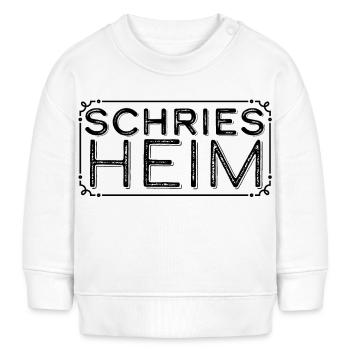 Schriesheim im Rahmen - Baby Organic Sweatshirt Baby Changer von Stanley/Stella - Weiß - Vorne
