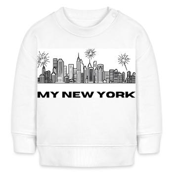 My New York - Sweat bébé bio Stanley/Stella - blanc - Devant