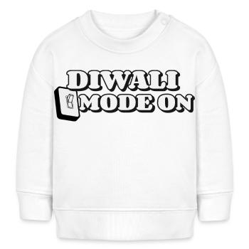 Frohes Diwali | Diwali-Modus Ein | Kunst - Baby Organic Sweatshirt Baby Changer von Stanley/Stella - Weiß - Vorne