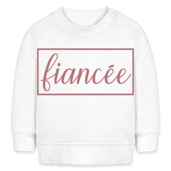 Verlobte passende Verlobung Hochzeit Flitterwochen - Baby Organic Sweatshirt Baby Changer von Stanley/Stella - Weiß - Vorne