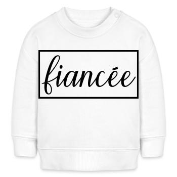 Verlobte passende Verlobung Hochzeit Flitterwochen - Baby Organic Sweatshirt Baby Changer von Stanley/Stella - Weiß - Vorne