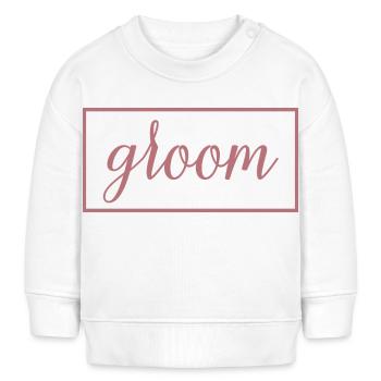 Bräutigam - Ehemann zu werden, Hochzeitsfeier, Verlobung - Baby Organic Sweatshirt Baby Changer von Stanley/Stella - Weiß - Vorne