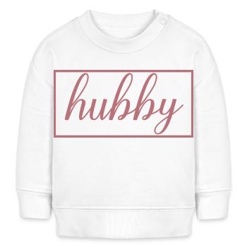 Ehemann Matching Verlobung Hochzeit Flitterwochen - Baby Organic Sweatshirt Baby Changer von Stanley/Stella - Weiß - Vorne