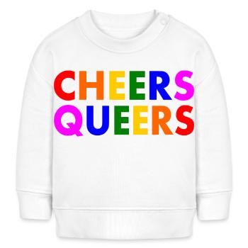 Cheers queers - Baby Organic Sweatshirt Baby Changer von Stanley/Stella - Weiß - Vorne