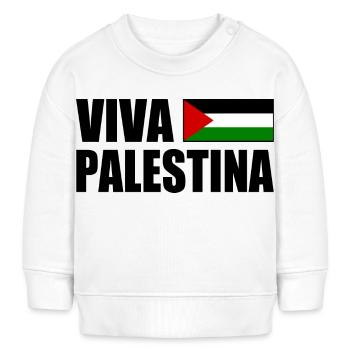 Viva palestina - Sweat bébé bio Stanley/Stella - blanc - Devant