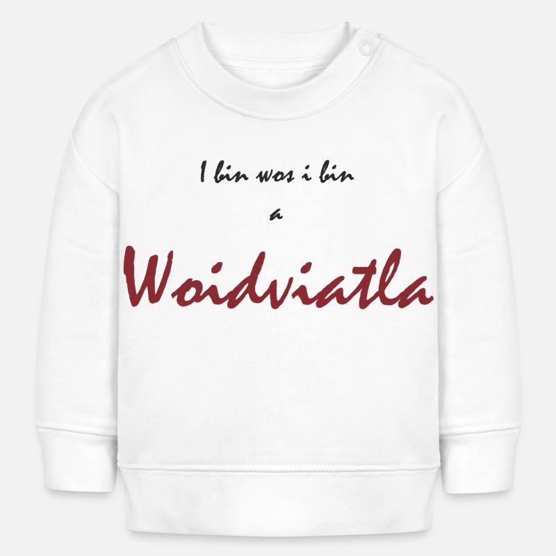 I am where I am Waldviertler - Baby Sweatshirt by Stanley/Stella - white