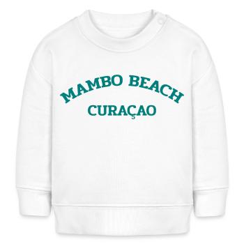 Mambo Beach - Curaçao - Caraïbes néerlandaises - Karibik - Sweat bébé bio Stanley/Stella - blanc - Devant