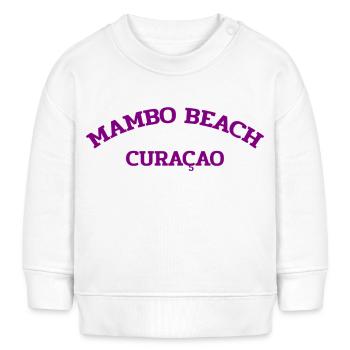 Mambo Beach - Curaçao - Caraïbes néerlandaises - Karibik - Sweat bébé bio Stanley/Stella - blanc - Devant