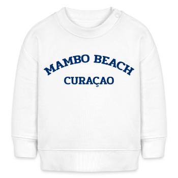 Mambo Beach - Curaçao - Caraïbes néerlandaises - Karibik - Sweat bébé bio Stanley/Stella - blanc - Devant