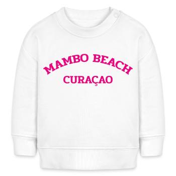 Mambo Beach - Curaçao - Caraïbes néerlandaises - Karibik - Sweat bébé bio Stanley/Stella - blanc - Devant