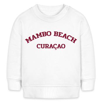 Mambo Beach - Curaçao - Caraïbes néerlandaises - Karibik - Sweat bébé bio Stanley/Stella - blanc - Devant