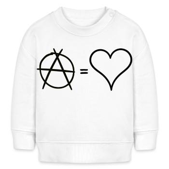 L'anarchie c'est l'amour - Sweat bébé bio Stanley/Stella - blanc - Devant
