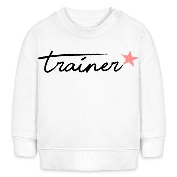 Entraîneur - Sweat bébé bio Stanley/Stella - blanc - Devant
