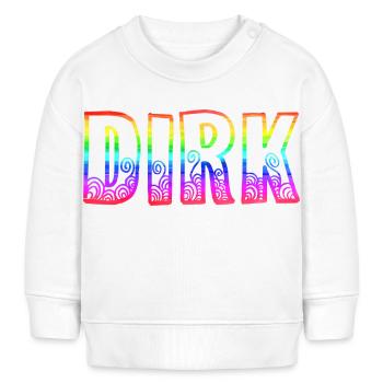 dirk rs arc-en-ciel - Sweat bébé bio Stanley/Stella - blanc - Devant