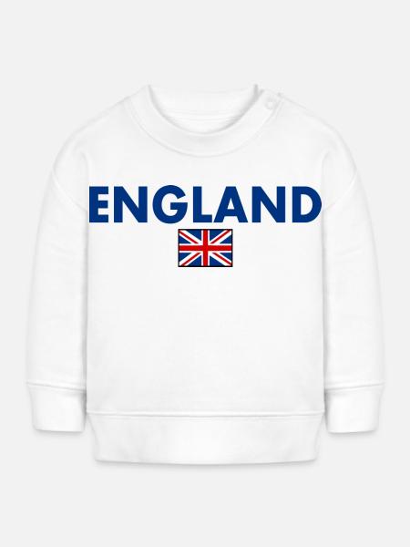 England - Baby Organic Sweatshirt Baby Changer von Stanley/Stella - Weiß