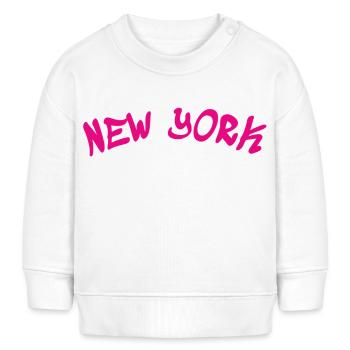New York - NY - NYC - Manhattan - Brooklyn - USA - Baby Organic Sweatshirt Baby Changer von Stanley/Stella - Weiß - Vorne