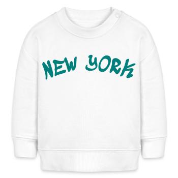 New York - NY - NYC - Manhattan - Brooklyn - USA - Baby Sweatshirt by Stanley/Stella - white - Front