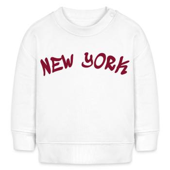 New York - NY - NYC - Manhattan - Brooklyn - USA - Baby Sweatshirt by Stanley/Stella - white - Front