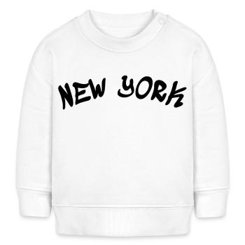 New York - NY - NYC - Manhattan - Brooklyn - USA - Baby Sweatshirt by Stanley/Stella - white - Front