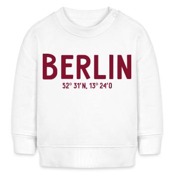Coordonnées Berlin - Berlin Bear - Sweat bébé bio Stanley/Stella - blanc - Devant