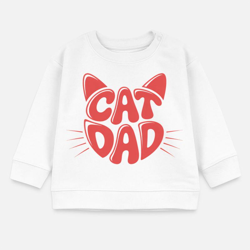 Cat Dad Sweat bébé bio Stanley/Stella