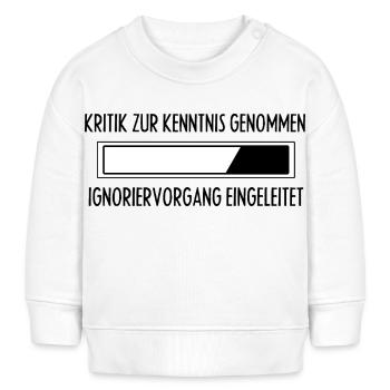 Shirt Damen - Sprüche Statement mit Spruch Kritik - Baby Organic Sweatshirt Baby Changer von Stanley/Stella - Weiß - Vorne