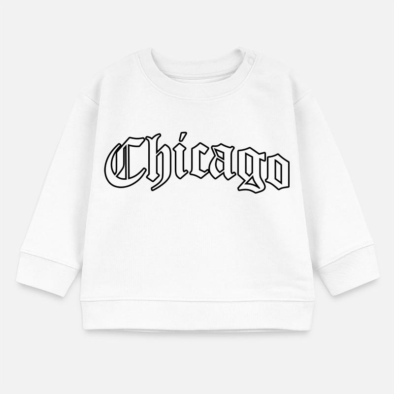 Chicago Logo: Gothic Design mit mutigem Stil Baby Organic Sweatshirt Baby Changer von Stanley/Stella