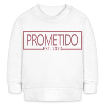 Prometido Est. 2023 Verlobter Verlobter Verlobter Bräutigam zu werden - Baby Organic Sweatshirt Baby Changer von Stanley/Stella - Weiß - Vorne