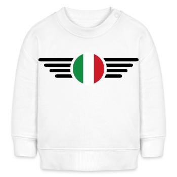 Italienisches Flair T-Shirt - Baby Organic Sweatshirt Baby Changer von Stanley/Stella - Weiß - Vorne