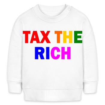 Tax the rich - Baby Organic Sweatshirt Baby Changer von Stanley/Stella - Weiß - Vorne