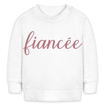 Verlobte Matching Verlobung Hochzeit Flitterwochen - Baby Organic Sweatshirt Baby Changer von Stanley/Stella - Weiß - Vorne