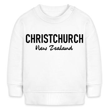 Christchurch - Nouvelle-Zélande - Aotearoa - Kiwi - Sweat bébé bio Stanley/Stella - blanc - Devant